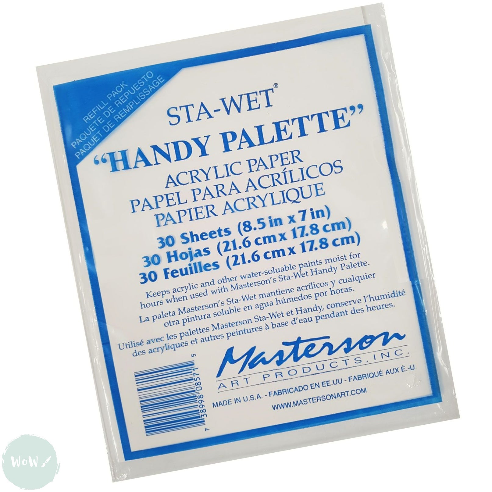 ACRYLIC STAY WET PALETTE - Masterson STA-WET - Handy Palette - ACRYLIC ...