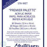 ACRYLIC STAY WET PALETTE - Masterson STA-WET - Premier Palette - ACRYLIC PAPER REFILLS (30) - 12 x 16"