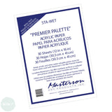 ACRYLIC STAY WET PALETTE - Masterson STA-WET - Premier Palette - ACRYLIC PAPER REFILLS (30) - 12 x 16"