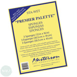 ACRYLIC STAY WET PALETTE - Masterson STA-WET - Premier Palette - SPONGE REFILL - THREE - 12 x 16"