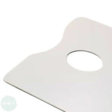 Wooden palette- WHITE MELAMINE FACED - OBLONG - 190 x 290mm