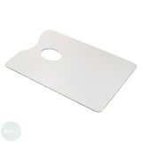 Wooden palette- WHITE MELAMINE FACED - OBLONG - 350 x 240mm