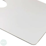 Wooden palette- WHITE MELAMINE FACED - OBLONG - 190 x 290mm