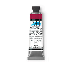 ARTISTS WATERCOLOUR TUBE- 15ml - MICHAEL HARDING - 	Alizarin Crimson