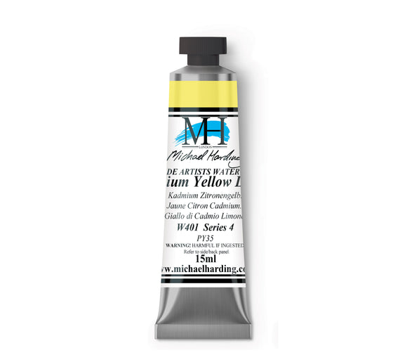 ARTISTS WATERCOLOUR TUBE- 15ml - MICHAEL HARDING - 	Cadmium Yellow Lemon