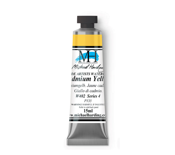 ARTISTS WATERCOLOUR TUBE- 15ml - MICHAEL HARDING - 	Cadmium Yellow