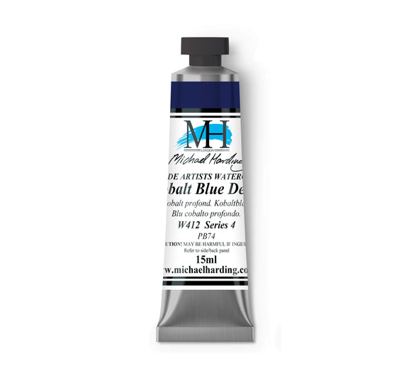 ARTISTS WATERCOLOUR TUBE- 15ml - MICHAEL HARDING - 	Cobalt Blue Deep