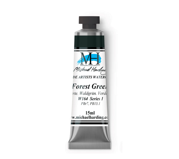 ARTISTS WATERCOLOUR TUBE- 15ml - MICHAEL HARDING - 	Forest Green