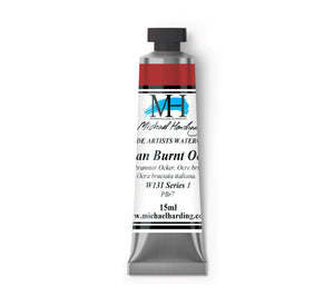 ARTISTS WATERCOLOUR TUBE- 15ml - MICHAEL HARDING - 	Italian Burnt Ochre