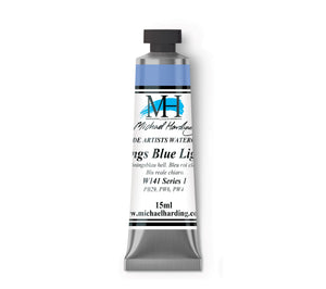 ARTISTS WATERCOLOUR TUBE- 15ml - MICHAEL HARDING - 	Kings Blue Light