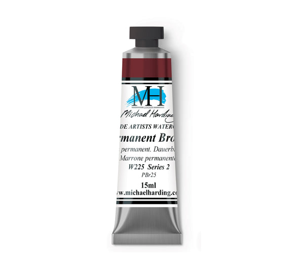 ARTISTS WATERCOLOUR TUBE- 15ml - MICHAEL HARDING - 	Permanent Brown