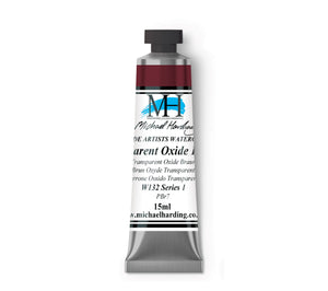 ARTISTS WATERCOLOUR TUBE- 15ml - MICHAEL HARDING - 	Transparent Oxide Brown