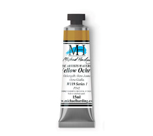 ARTISTS WATERCOLOUR TUBE- 15ml - MICHAEL HARDING - 	Yellow Ochre