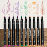 Fineliner Pigment Pen Set - Uni-ball UNI PIN - MULTI-COLOUR - SKETCHIING SET - 8 Assorted