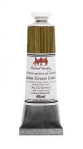 Michael Harding Handmade Oil 40ml tube-	Italian Green Umber 40ml (series 1)