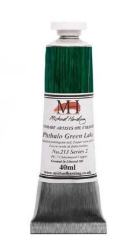 Michael Harding Handmade Oil 40ml tube-	Phthalocyanine Green Lake 40ml (series 2)