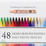 Pastel Pencil Sets - SENNELIER – Introductory Set - HALF LENGTH - 48 assorted