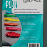 Tempered GLASS PALETTE - New Wave - POSH - TABLE TOP - 12 x 16" (30 x 40 cm) - GREY