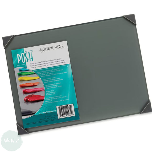 Tempered GLASS PALETTE - New Wave - POSH - TABLE TOP - 12 x 16