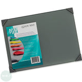 Tempered GLASS PALETTE - New Wave - POSH - TABLE TOP - 12 x 16" (30 x 40 cm) - GREY