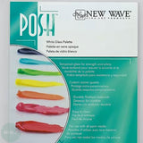 Tempered GLASS PALETTE - New Wave - POSH - TABLE TOP - 12 x 16" (30 x 40 cm) - WHITE