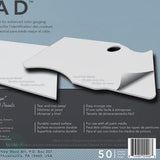 Tear-off Paper Palette pad- NEW WAVE - Rectangular Grey Pad - 11 x 16"