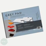 Tear-off Paper Palette pad- NEW WAVE - Rectangular Grey Pad - 11 x 16"