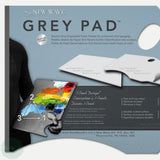 Tear-off Paper Palette pad- NEW WAVE - Ergonomic Grey Pad - 11 x 16"