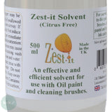 Oil Painting Solvents- ZEST-IT - Solvent - CITRUS FREE - 500ml