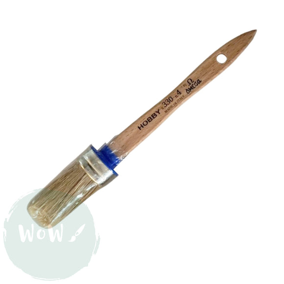 Omega Series 330 Pure Bristle Oval Brush Size - 4