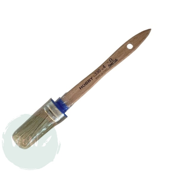 Omega Series 330 Pure Bristle Oval Brush Size - 8