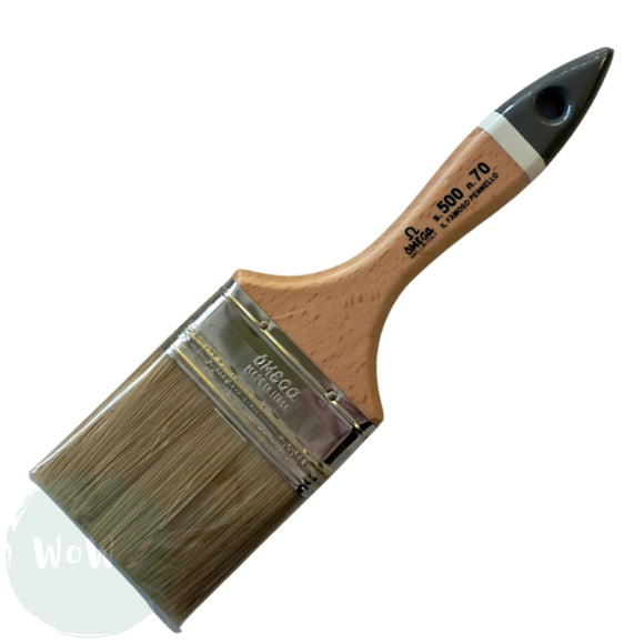 Omega Series 500 100% Bristle Flat Brush  70mm wide