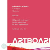 Mixed Media Pad - All-Media double sided ARTBOARD pad A4, 10 sheets