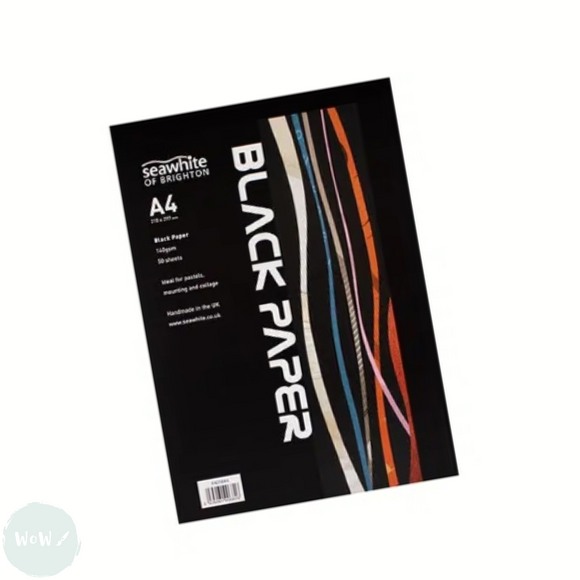 BLACK PAPER - Pad - SEAWHITE - 140gsm - A4