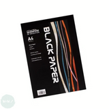 BLACK PAPER - Pad - SEAWHITE - 140gsm - A4