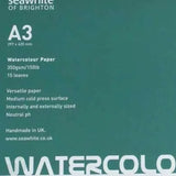 WATERCOLOUR PAPER PAD - SEAWHITE - 350gsm - NOT Surface - A3