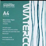 WATERCOLOUR PAPER PAD - SEAWHITE - 350gsm - NOT Surface - A4
