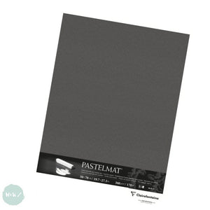 Clairefontaine PASTELMAT - 360gsm - SINGLE SHEET - 50 x 70 cm - Anthracite