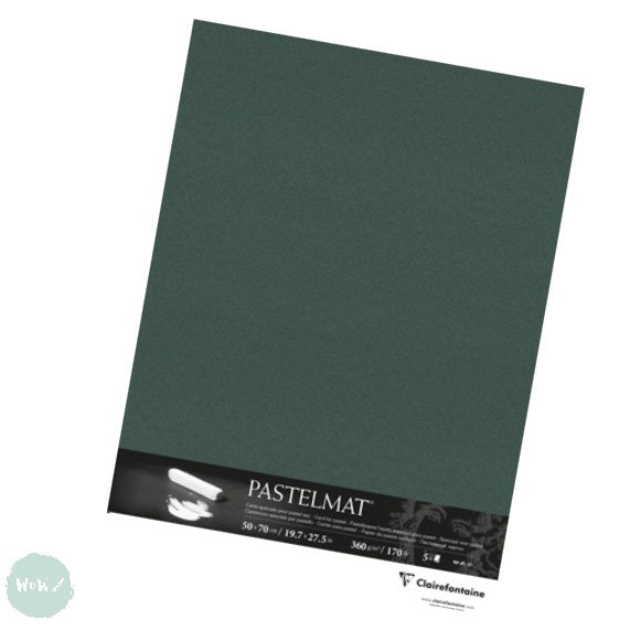 Clairefontaine Pastelmat Card Sheet 19.5 x 27.5 - Light Green