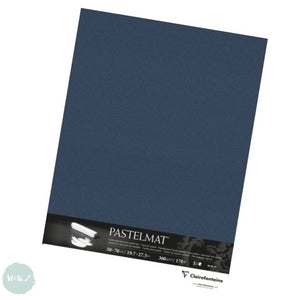 Clairefontaine PASTELMAT - 360gsm - SINGLE SHEET - 50 x 70 cm - Dark blue