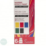 PEBEO Marbling initiation set 5 x 20 ml Colours & 18ml Bath Mix