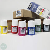 Fabric Paint - Pebeo SETACOLOR INITIATION Set - Light Fabrics - 6 x ASSORTED 20 ml BOTTLES