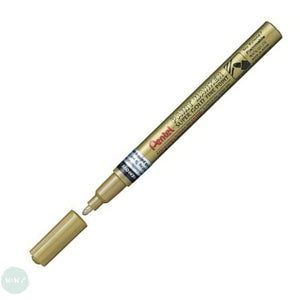 PAINT MARKER - Pentel - PERMANENT MARKER - Fine Tip - MSP10-Z- SINGLES - GOLD