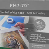 ADHESIVE TAPE – pH NEUTRAL - PH7-70 Archival Hinging Tape 25mm x 20m
