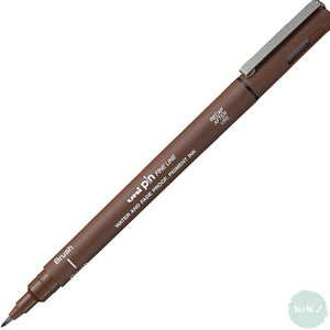 Uniball - Uni PIN - Fine line Pigment Pen - SEPIA – BRUSH