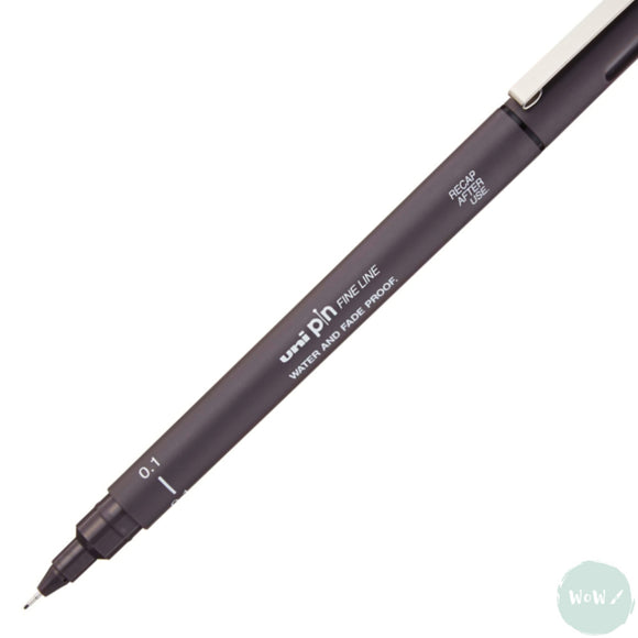 Uniball - Uni PIN - Fine line Pigment Pen - DARK GREY – mm 0.1