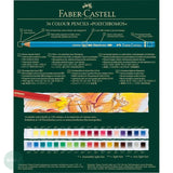 Coloured Pencil Sets - Faber Castell POLYCHROMOS - Wooden Gift box - 36