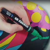 PAINT MARKER - POSCA - Brush Tip - PC-5BR - 1 -4 mm FLEXIBLE TIP - Standard Colours - 8 set