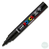 PAINT MARKER - POSCA - Brush Tip - PC-5BR - 1 -4 mm FLEXIBLE TIP - Standard Colours - 8 set