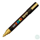 Paint Marker - POSCA – PC-5M -  SINGLE - Medium Bullet Tip -	GOLD